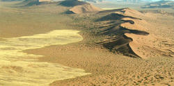 Flug über Namib