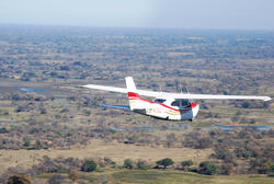 Flugzeug Okavango Delta